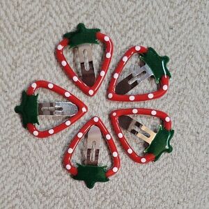 Strawberry Hair Clips